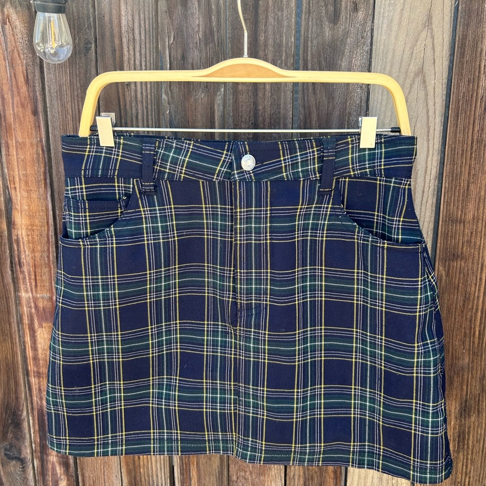 plaid forever 21 skirt